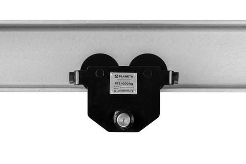 PLANETA Handfahrwerk PTS 3, Tragfähigkeit 3000 kg, Flanschbreite 74 - 220 mm, 306804