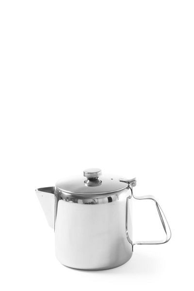 Hendi Kaffee-/Teekanne mit Klappdeckel, 0,9 L, ØxH: 120x158 mm, 453308