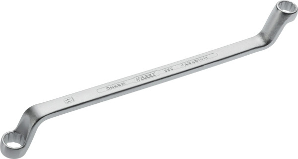 Hazet Doppel-Ringschlüssel, Außen-Doppel-Sechskant Profil, 10 x 11 mm, 630-10X11