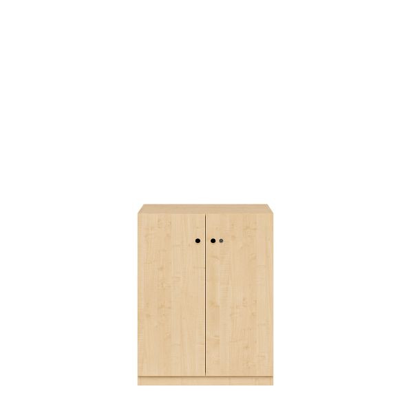 Bisley Flügeltürenschrank Pren, Mit Zylinderschloss, 2 Fachböden für 2,5 OH, H 1018 x B 800 x T 500 mm, 014 ahorn, PNC08102SL014