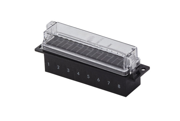 HELLA Sicherungsdose, 8-polig, Stecker: Flachstecker, Stecker: 32 x axial (6,3x0,8)/64 x axial (2,8x0,8), 8JD 005 993-061