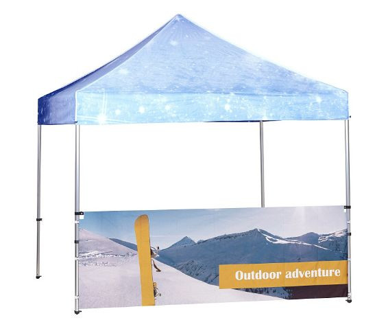 Showdown Displays Zelt Alu Halbwand Druck 3 x 3 Meter Einseitig, T3-GHW