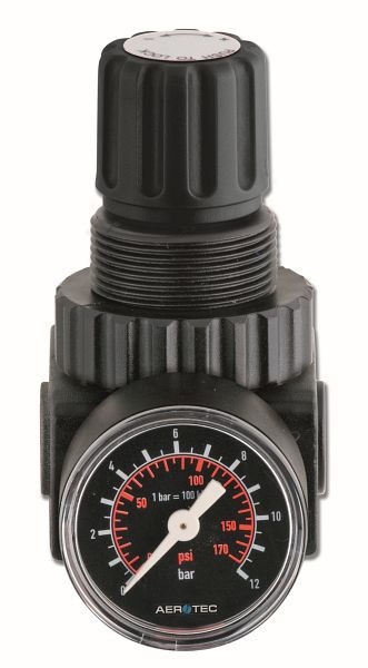 AEROTEC Druckregler 1/2" Druckminderer Manometer Kompressor, 25490204