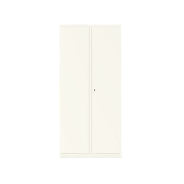 Bisley Essentials Flügeltürenschrank, Höhe 1970-1994 mm, 196 verkehrsweiß antibakteriell, YECB09194S196
