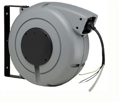 Ebinger Kabelaufroller MAGNUM 7000-DUO, 22m Hybridkabel 3x1,5mm²/ 4mm ID PE Schlauch, 2.300.050