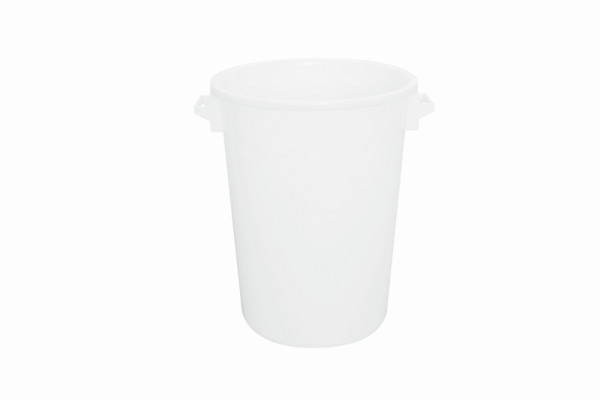 Schneider Kübel, Inhalt 100 Liter, Material: HD PE, weiß, mit 2 Griffen, 202030