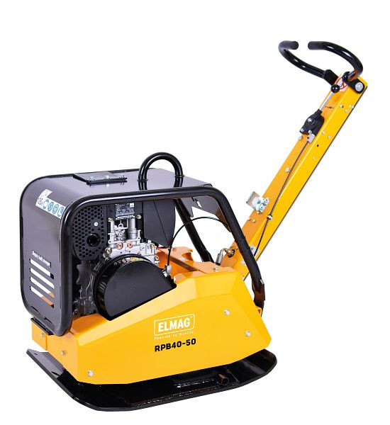 ELMAG Rüttelplatte reversierbar, RPB40-50 mit Honda- Motor GX270, 4000 Zentrifugalkraft, mit Schutzrahmen aus Stahl, 63018