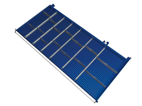 KLW Einteilungsmaterialsatz für Schubladen Fachhöhe 200 bis 400 mm in SMB - Schrank, Schrankgröße 1439 x 750 mm B x T, B01, SMB-B01-165