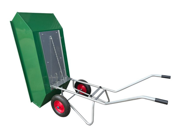 Foxwinkel Großmulden-Schubkarre "WORKER" 450 Liter Stahlblechmulde, pulverbeschichtet, kippbar, 2 Lufträder Rollenlager, W 4502 K, 2030172