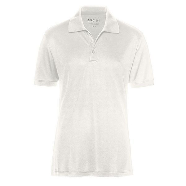 4PROTECT UV-Schutz-Poloshirt MADISON, Farbe: weiß, Größe: XXL, 3338-XXL