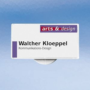 Moedel Namensschild CONGRESS 2000, Kunststoff, Weiß, 72, 4x37, 4 cm, VE: 10 Stück, 52763