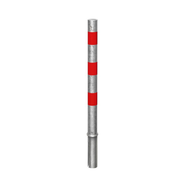 STEIN HGS Absperrpfosten SPU 764, natur, CO Profilzylinder verschiedenschließend, abschließbar über Profilzylinder, ohne Öse, ohne Öse, 78199.0001