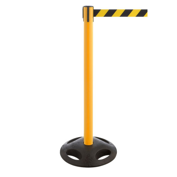 Stein HGS Personenleitsystem -P-Line Utility Safety-, gelb, schwarz/gelb diagonal (schraffiert), mit Gurtendstück (Standard), 15161-0202