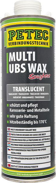 Petec Multi Ubs -Wax, Transparent, 1.000ml, VE: 6 Stück, 73410