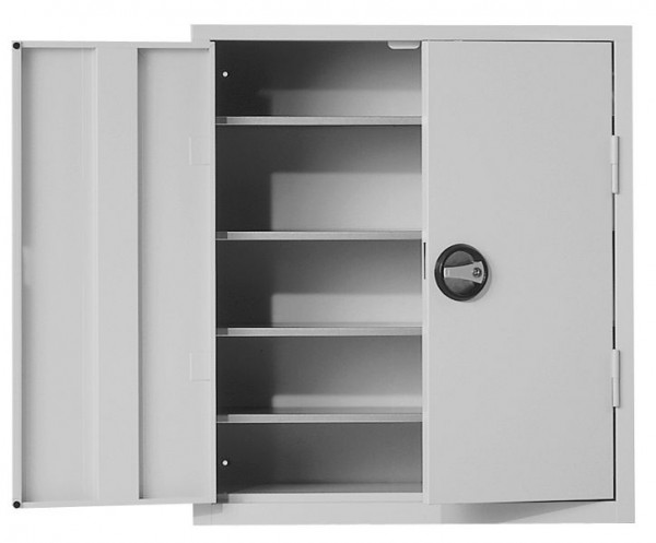 Kappes Ordnungsschrank mit Türen Modell 11, 780 x 690 x 285 mm, RAL 7035, 4 Fachböden verzinkt, 1001.02.1013