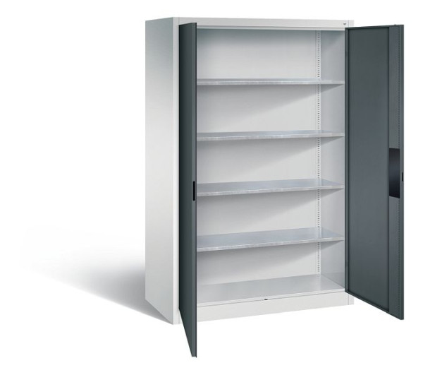 C+P Werkzeugschrank Acurado, H1950xB1200xT600mm, Farbe: Lichtgrau / Anthrazitgrau, Muldengriff, 8932-052 S10309
