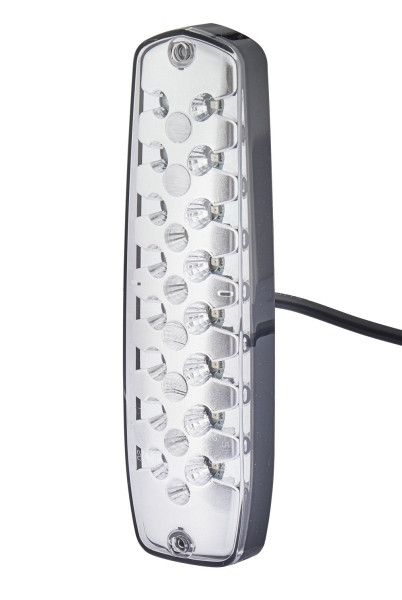 HELLA Heckleuchte, Lean LED, LED, 24/12V, Anbau/geschraubt, ECE, Lichtscheibenfarbe: glasklar, rechts/links, 2SD 343 910-017