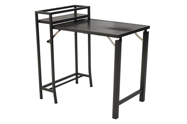 Merxx Balkonklapptisch, Tischplatte aus Aluminium, Aluminiumgestell, 21617-217