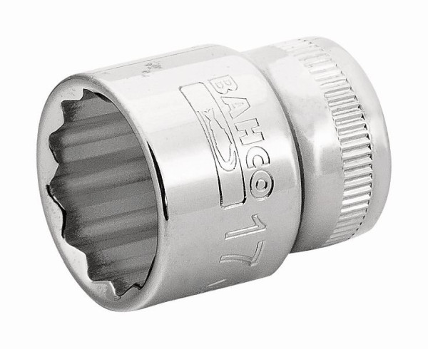 Bahco Steckschlüssel-Einsatz 3/8", 12kant, dünnwandig, SW 19 mm, SB-Verpackung, SBA7400DM-19