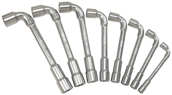 KS Tools ULTIMATEplus Doppel-Steckschlüssel-Satz, gekröpft, 11-teilig, 517.0451