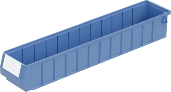 BITO Regalkasten RK Set /RK6109 600x117x90 taubenblau, inklusive Etikett, 16 Stück, C0220-0010