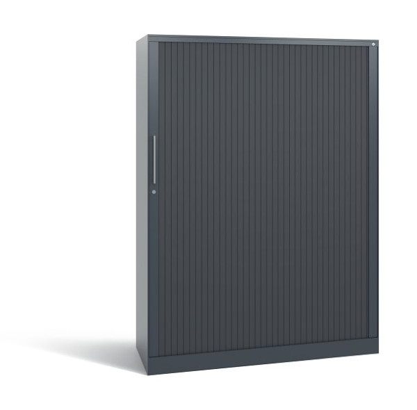 C+P Rollladenschrank Asisto, H1639xB1200xT435mm, Farbe: Anthrazit / Schwarzgrau, Bügelgriff, 4 OH, 143011-000 S10063