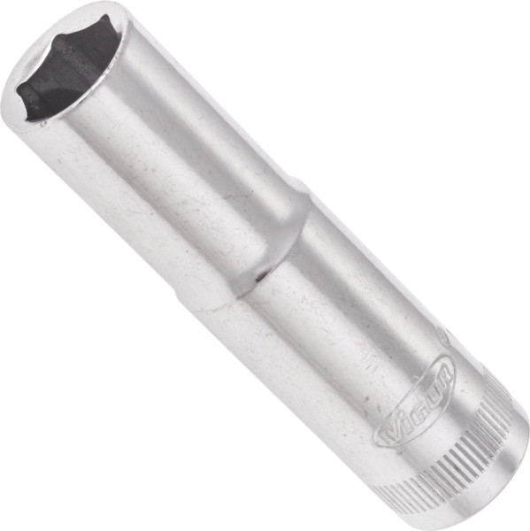VIGOR Steckschlüsseleinsatz, lang, Vierkant hohl 10 mm (3/8 Zoll), Außen-Sechskant Profil, 11 mm, V2019N