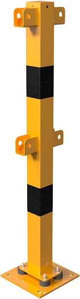 Schake Standpfosten elastisch, neigbar mit Ober- und Knieholm, Mittelpfosten für Ober- und Knieholm, 4271NPBG