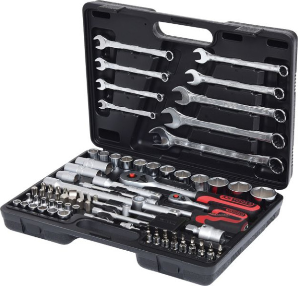 KS Tools 1/4"+1/2" Steckschlüssel-Satz, 82-teilig, 911.0682