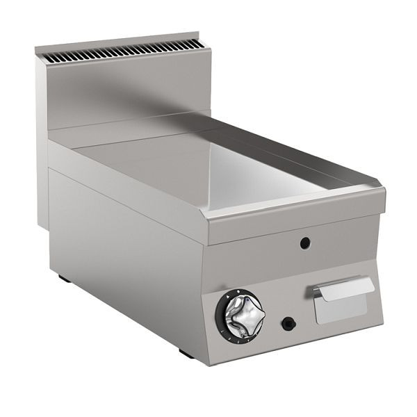 Mareno M1-600 Gas-Grillplatte mit glatt geschliffener Edelstahlplatte, 40cm, 161.043