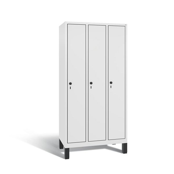 C+P Spind Evolo, 3 Abteile, H1850xB900xT500 mm, Weiß/MDF Weiß, 48010-30 S10921