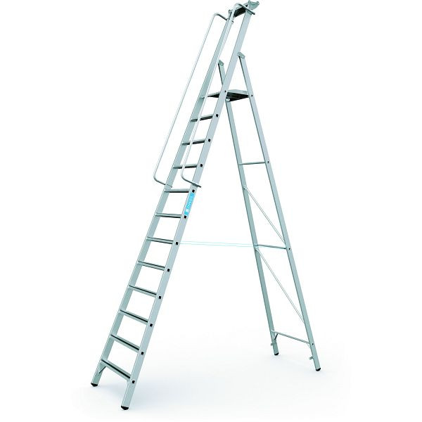 ZARGES Meistertritt S - LM-Stehleiter m Plattform 12 Stufen, 41635