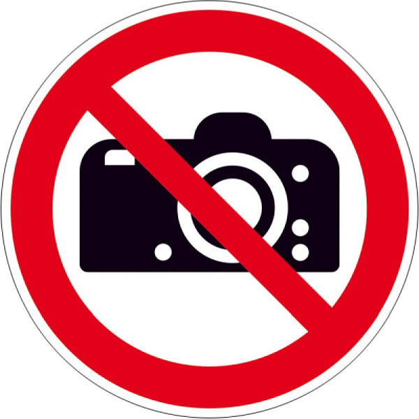 Stein HGS Verbotsschild, Fotografieren verboten, 100mm / Folie, selbstklebend, 21.a6215