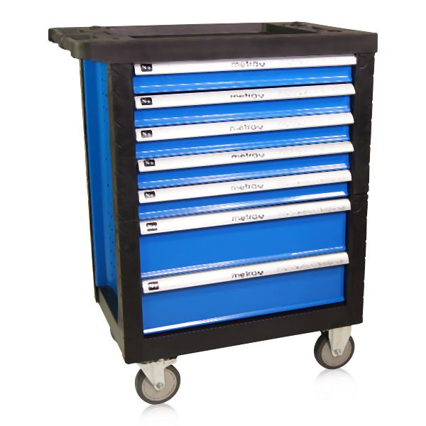 Metra Werkstattwagen, blau, Metall, 7 kugelgelagerte Schubladen, 10240