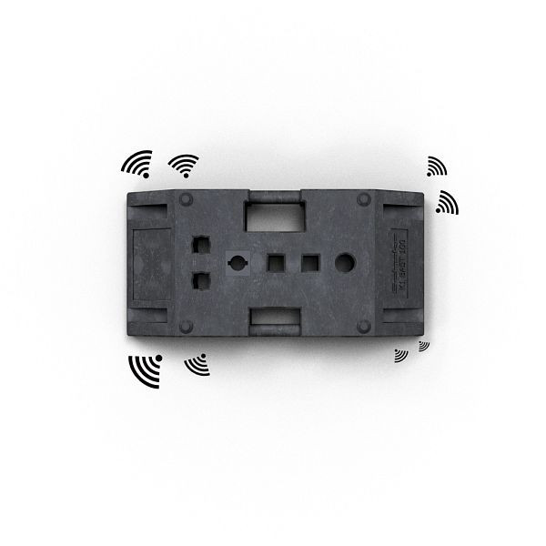 Schake TL-Fußplatte Typ NOX nach K1 ca. 30 Kg, Länge: 850mm, Breite: 400mm, Höhe: 120mm, 31NOX-S-RFID-SCHAKE