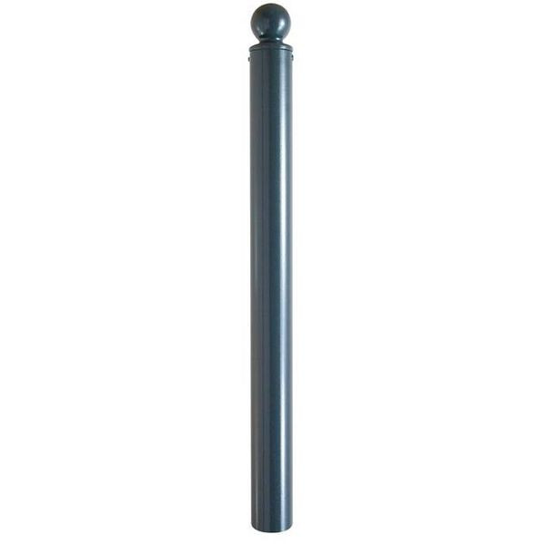 Stein HGS Stilpoller mit Kugelkopf, umlegbar /mit Profilzylinderschloss, gleichschließend, Schließung oben, zum Einbetonieren, nach RAL-Karte beschichtet, ohne Ösen, 484uzhb-470.57sonder