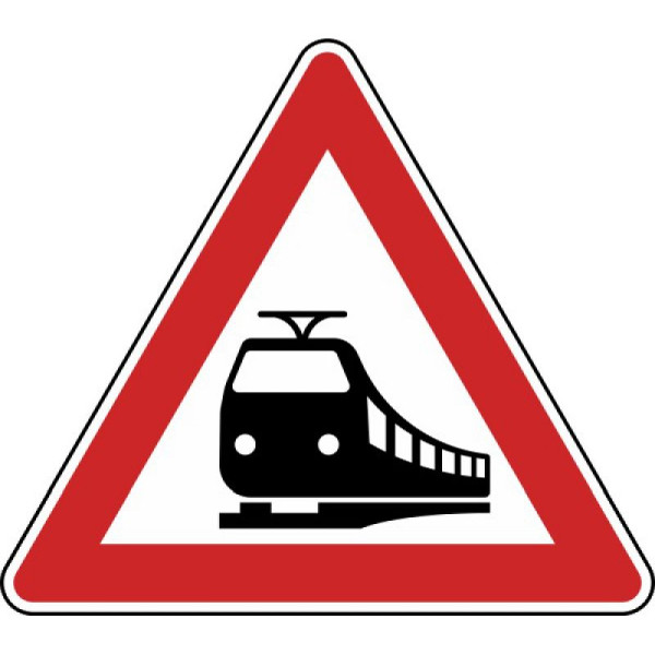 Stein HGS Bahnübergang Nr. 151, Symbol-Abbildung Dampflok ohne StVO, 630 mm, RA1, Flachform 2 mm, 151-111d