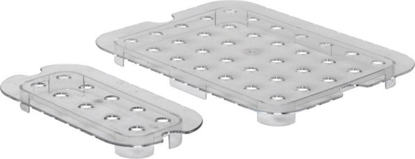 Hendi perforiertes Abtropfgitter für Gastronorm-Behälter aus Polycarbonat, 325 mm, GN 1/3, Temperaturbeständig bis: 110 °C, 868553