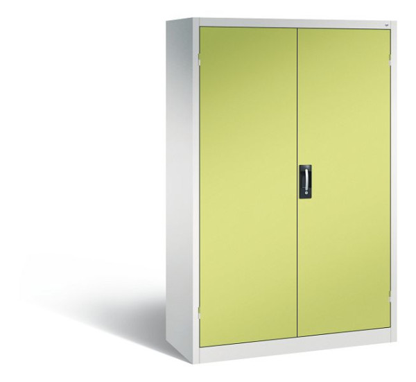 C+P Büro-Drehtürenschrank Acurado, H1950xB1200xT500 mm, Lichtgrau/Viridingrün, 9480-05 S10052
