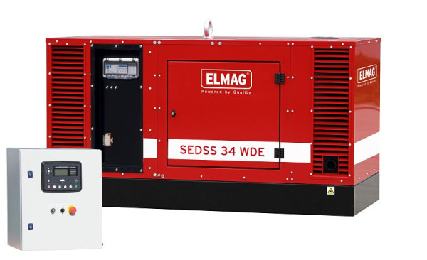 ELMAG Notstrom-Komplettpaket SEDSS 34WDE-ASS, DIESEL-Stromerzeuger mit KUBOTA V3300 Motor (schallgedämmt), 00554