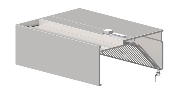 Stalgast Deckenhaube, kastenform 3800 mm x 1200 mm mit Flammschutzfilter Typ B, DH381202