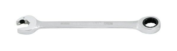 Kraftwerk D-CLICKRAFT Doppel-Ratschen-Ringgabelschlüssel gerade, mit zusätzlicher Ratschenfunktion in der Gabel 15mm, 3401-15
