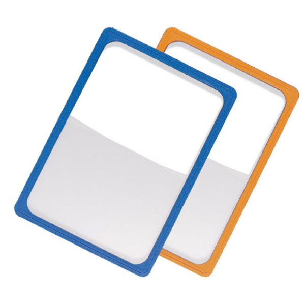 Stein HGS Kunststoffrahmen für Betriebsanweisungen, orange, Komplett-Set (10xKunststoffrahmen 10xVerschlussclip 20xWandhalter), 90.9263