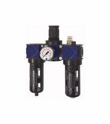 Riegler Wartungseinheit, 3-teilig mit Polycarbonatbehälter und Schutzkorb, 124854