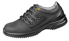 ABEBA ESD-Sicherheitsschuhe uni6 Halbschuh schwarz ESD, S3, Ristbereich mit Schnürung, Funktionsleder in Wabendesign, 31765-36