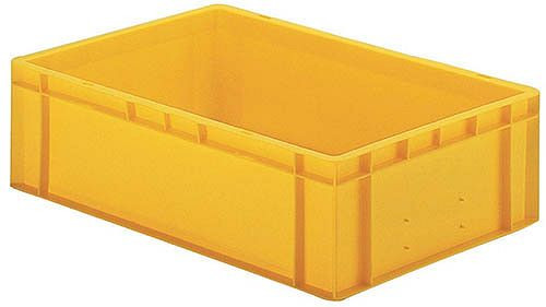 Bedrunka+Hirth Transport-Stapelkästen, gelb, Innenmaß (BxTxH): 352 x 551 x 110 mm, 072120204