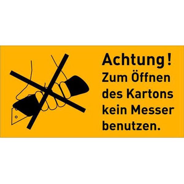 Stein HGS Verpackungsetiketten, Achtung! Ware innenliegend, 100 x 50 mm, VE: 100 Stück, 21.d2503