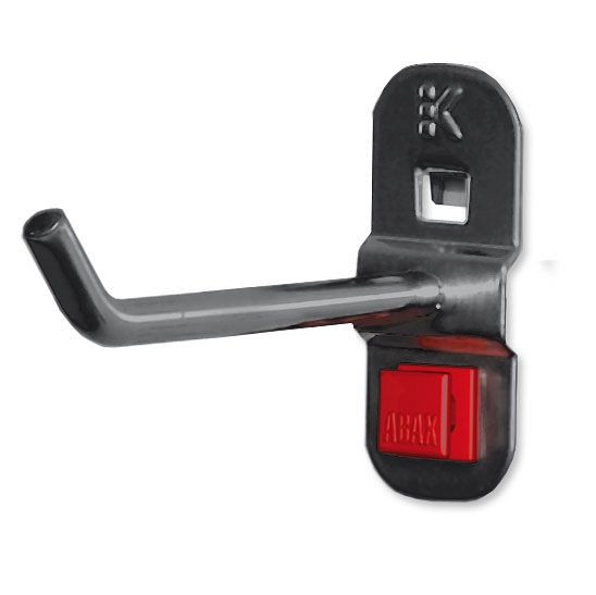 Kappes RasterPlan/ABAX Werkzeughalter anthrazitgrau, L 100 mm, mit schrägem Hakenende, Ø 6 mm, 3340.00.5208