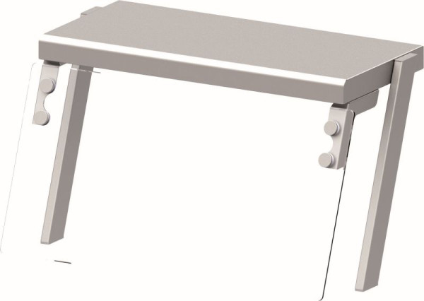 Stalgast Aufsatzbord mit Glas-Hustenschutz 434x450x450 mm für Speisenausgabesysteme, ZS04101