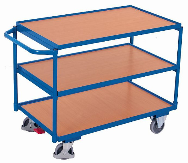 VARIOfit Tischwagen mit 3 Ladeflächen, Außenmaße: 1.025 x 525 x 850 mm (BxTxH), sw-500.603